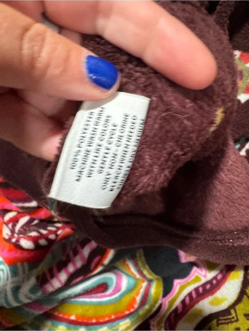 Paisley Vera Bradley Throw Blanket - Brown with Multicolor Accents